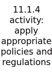11.1.4 Activity: Apply Appropriate Policies And Regulations