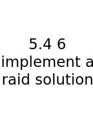 5.4 6 Implement A Raid Solution