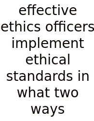 Effective Ethics Officers Implement Ethical Standards In What Two Ways