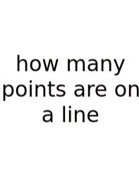 How Many Points Are On A Line