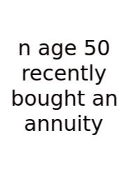 N Age 50 Recently Bought An Annuity