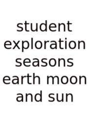 Student Exploration Seasons Earth Moon And Sun