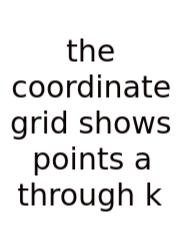 The Coordinate Grid Shows Points A Through K