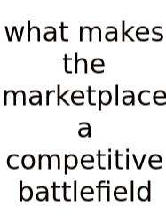 What Makes The Marketplace A Competitive Battlefield